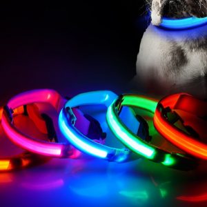 USB Charged LED Dog Collar